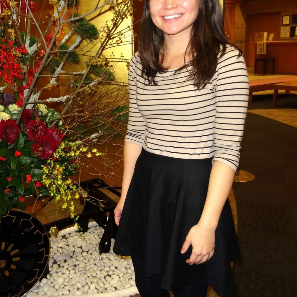 UNIQLO Black High Waist Polyester Skirt Small - Picture 6 of 6